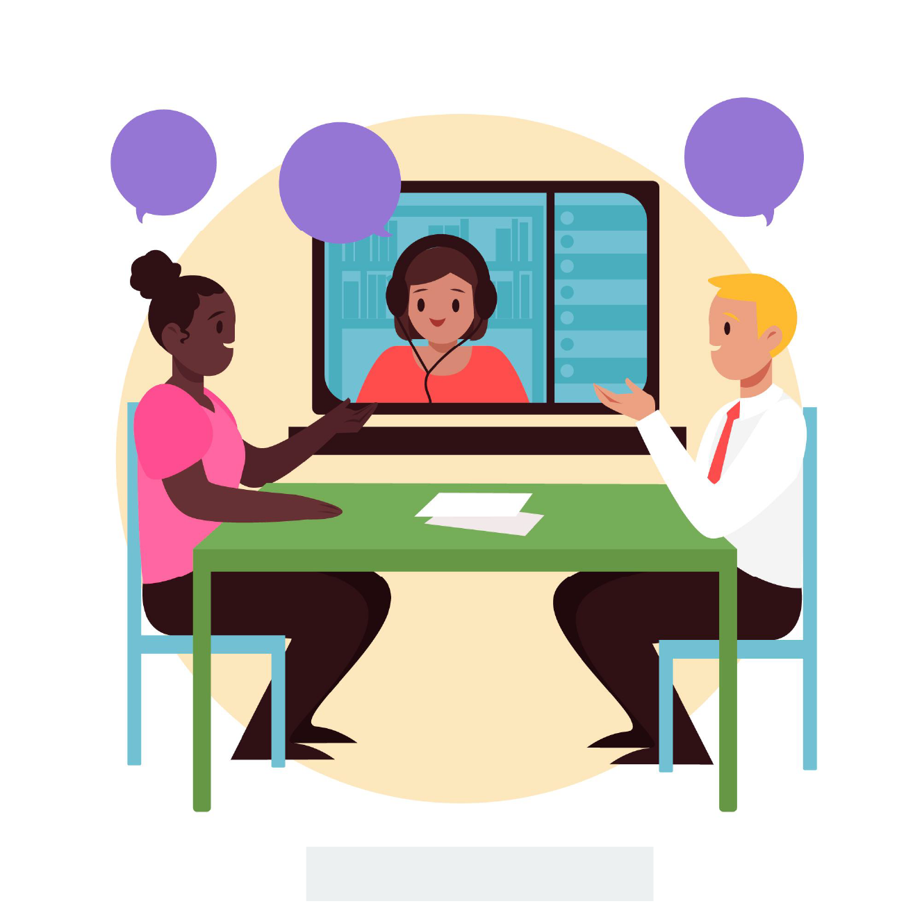 Team Meeting Illustration